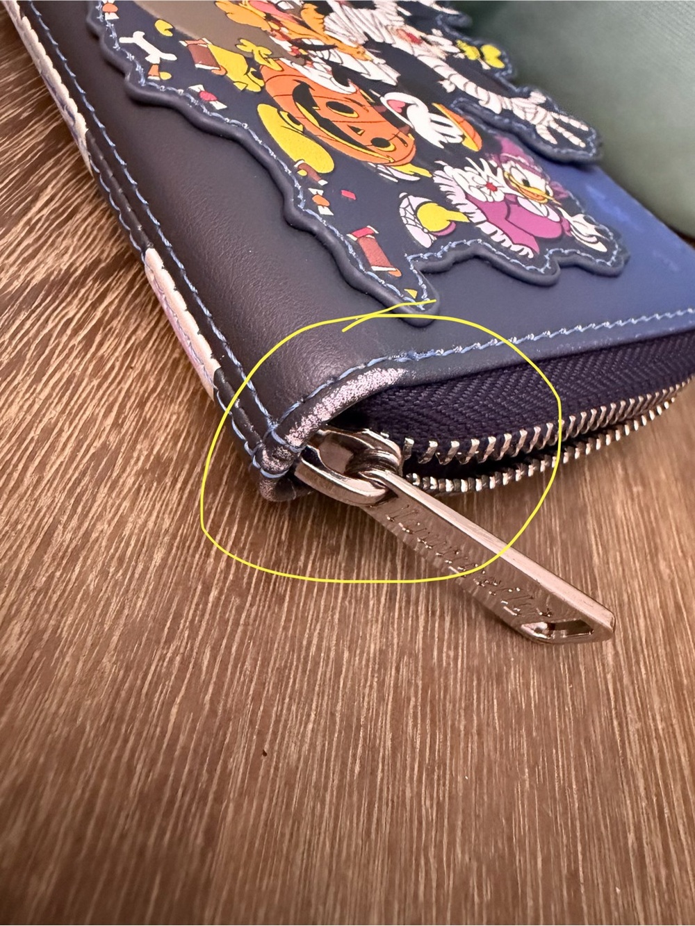 Loungefly Disney Mickey and Friends Halloween  Zip Wallet - Picture 5 of 6